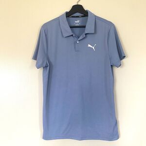 Puma Men’s Light Blue Short Sleeve Polo Size Medium